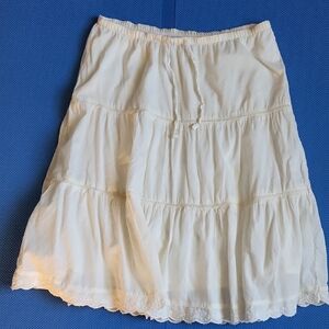 Old Navy Cream A-Line Skirt